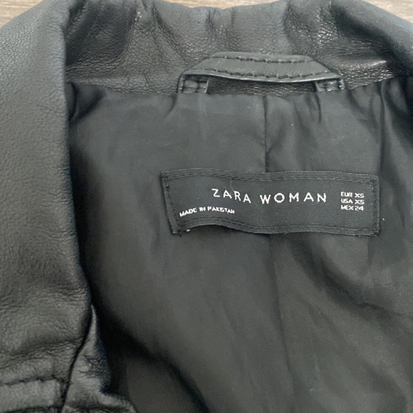 Zara Genuine Leather Jacket - Picture 3 of 5